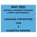 2021 ACARA NAPLAN Language Answers Year 9